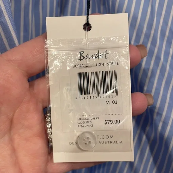 PALOMA STRIPE TOP IN LIGHT STR - Picture 6 of 10